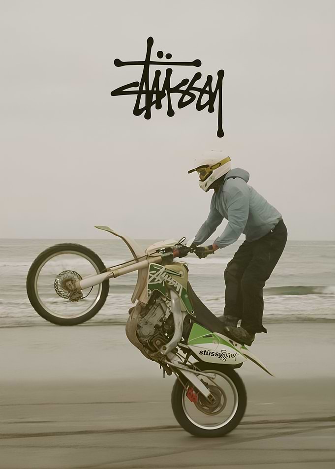 Stüssy Motocross Beach Wheelie