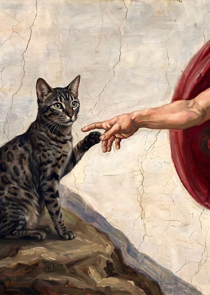 The Creation of Cat Painting