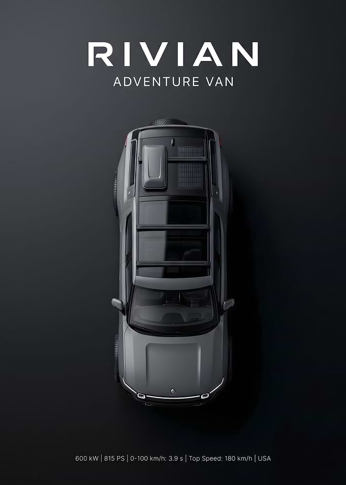 Rivian Adventure Van Top View