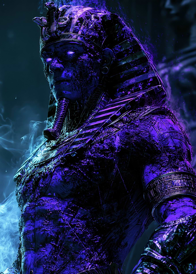 Glowing Purple Undead Pharaoh