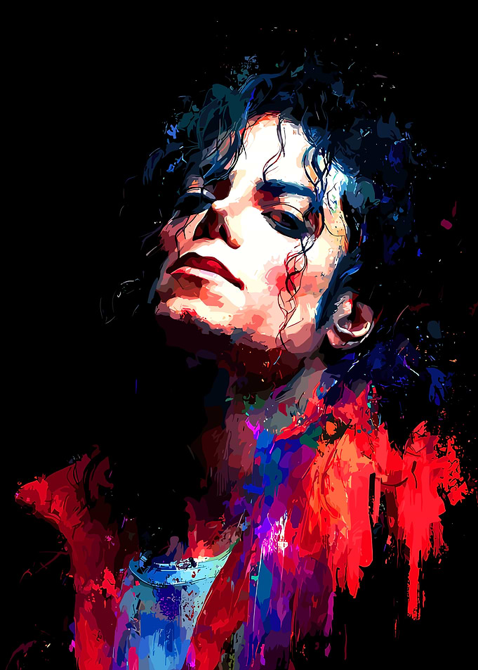 Michael Jackson Abstract Portrait