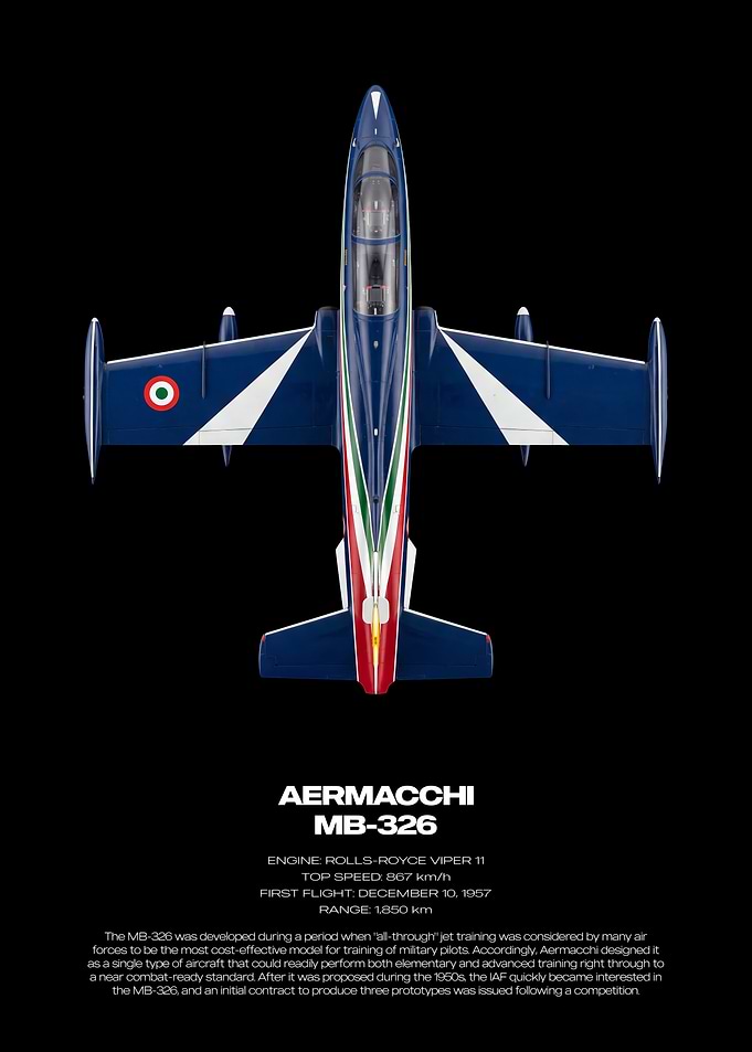 Aermacchi MB-326 Technical Poster