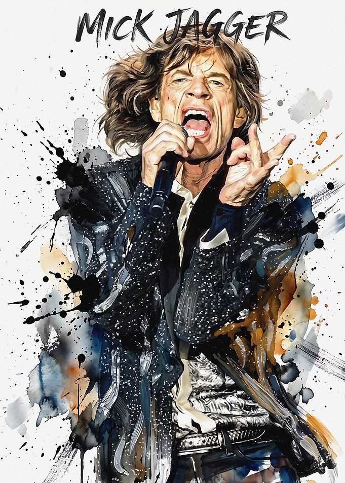 Mick Jagger Portrait