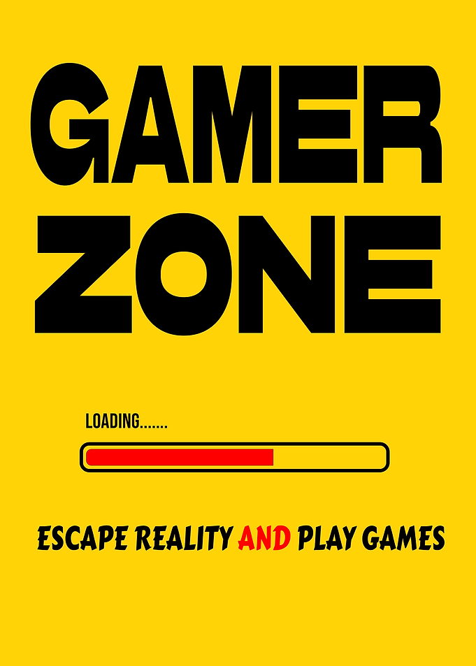 Gamer Zone Loading Sign