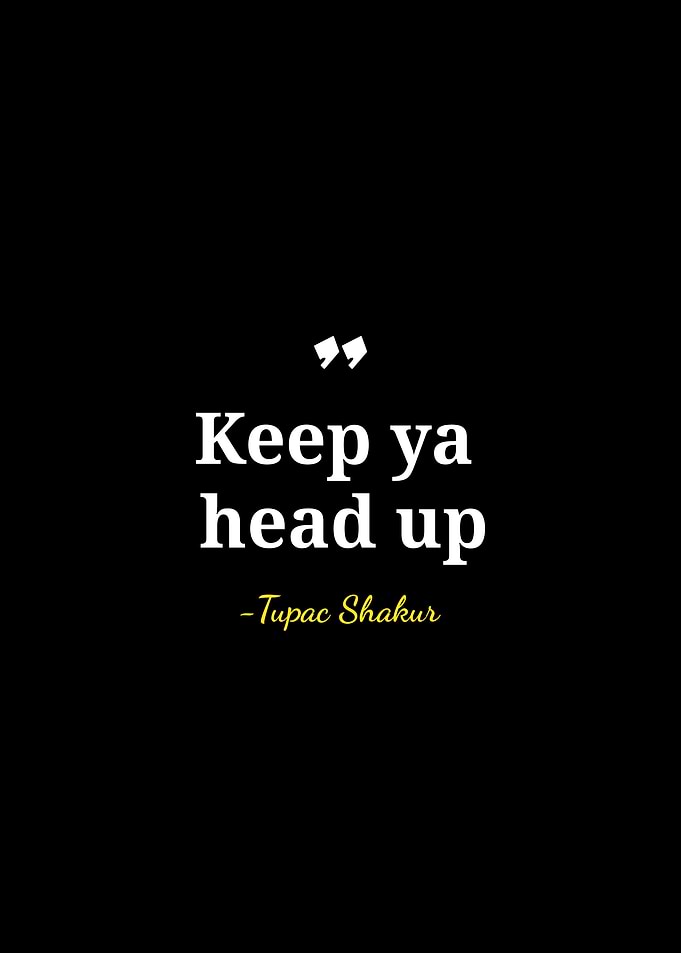 Tupac Shakur Inspirational Quote Poster
