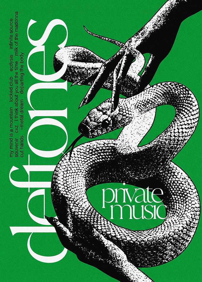 Deftones Private Music Snake Album Poster