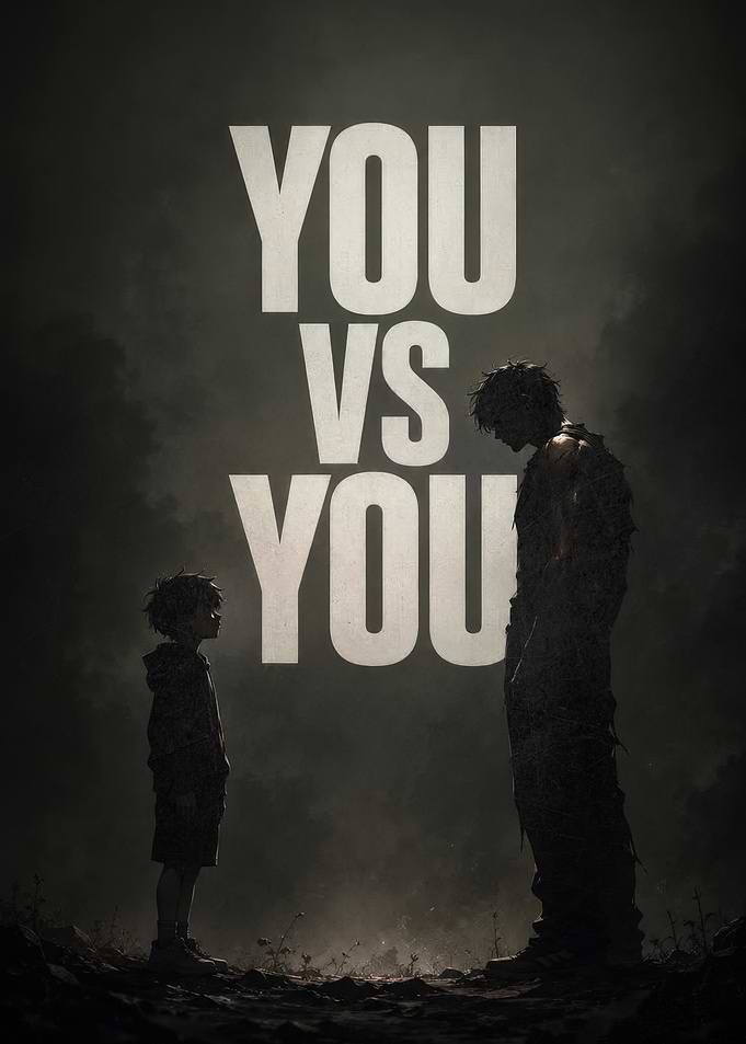 You vs You Inspirational Poster