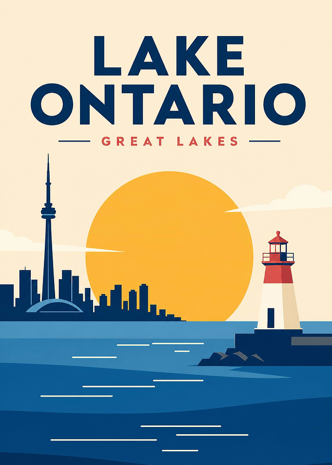 Lake Ontario Travel Poster
