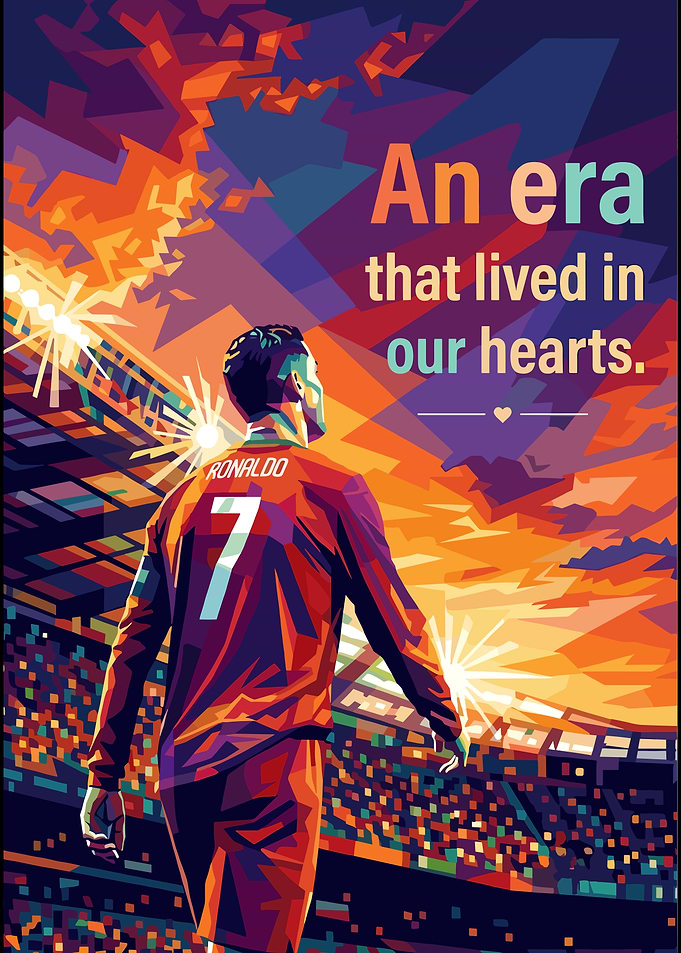 Cristiano Ronaldo Pop Art Poster