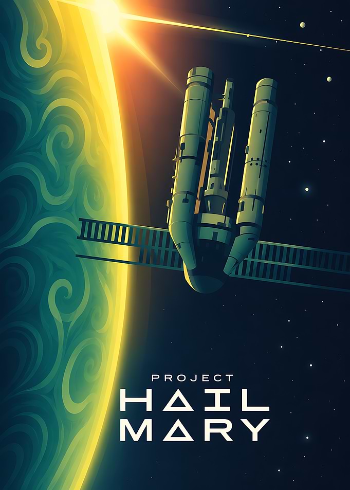 Project Hail Mary Space Poster