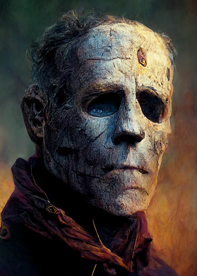 Michael Myers Horror Portrait