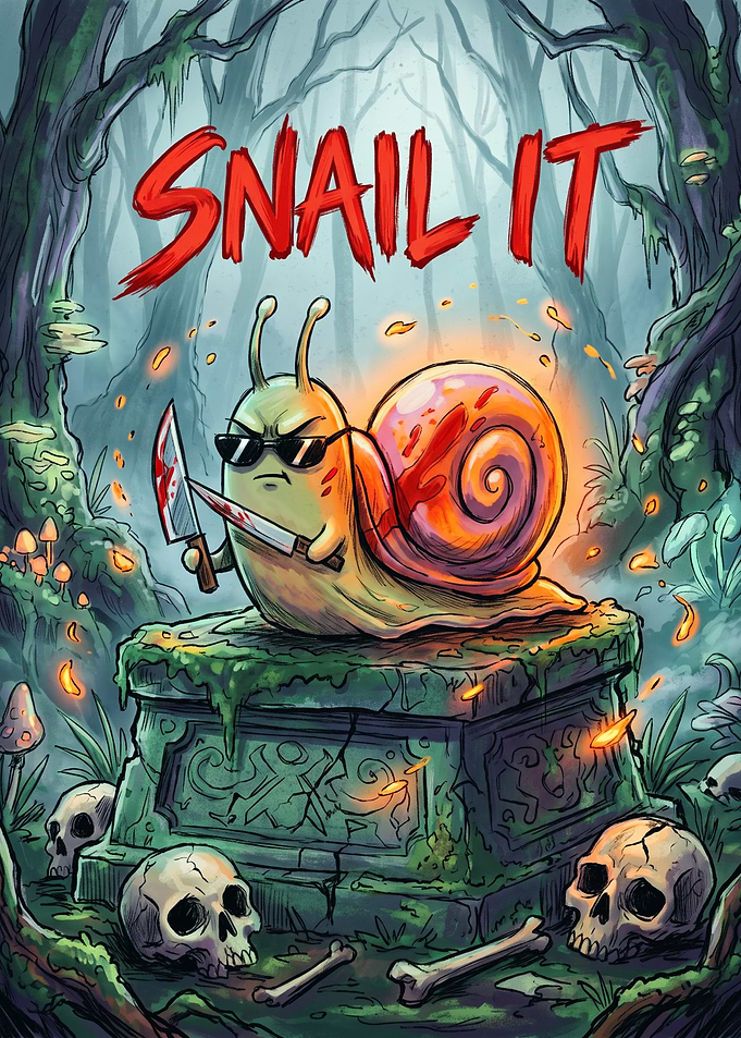 Snail It Killer Snail Illustration