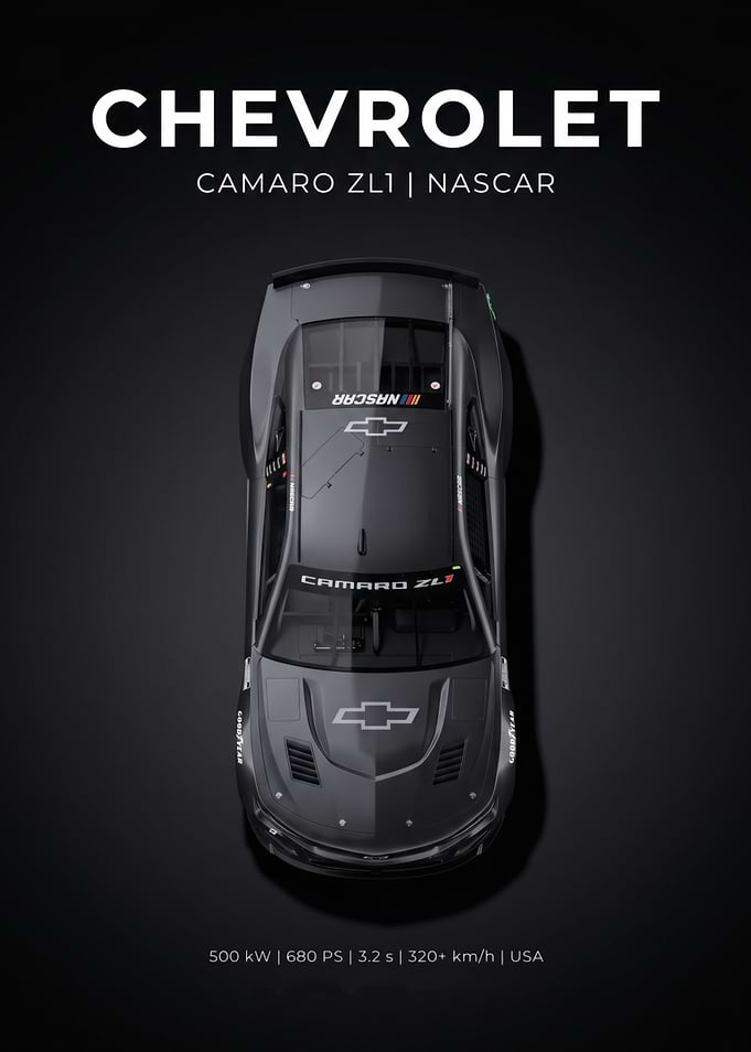 Chevrolet Camaro ZL1 NASCAR Poster