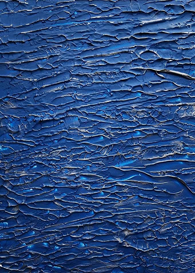 Deep Blue Impasto Oil Texture