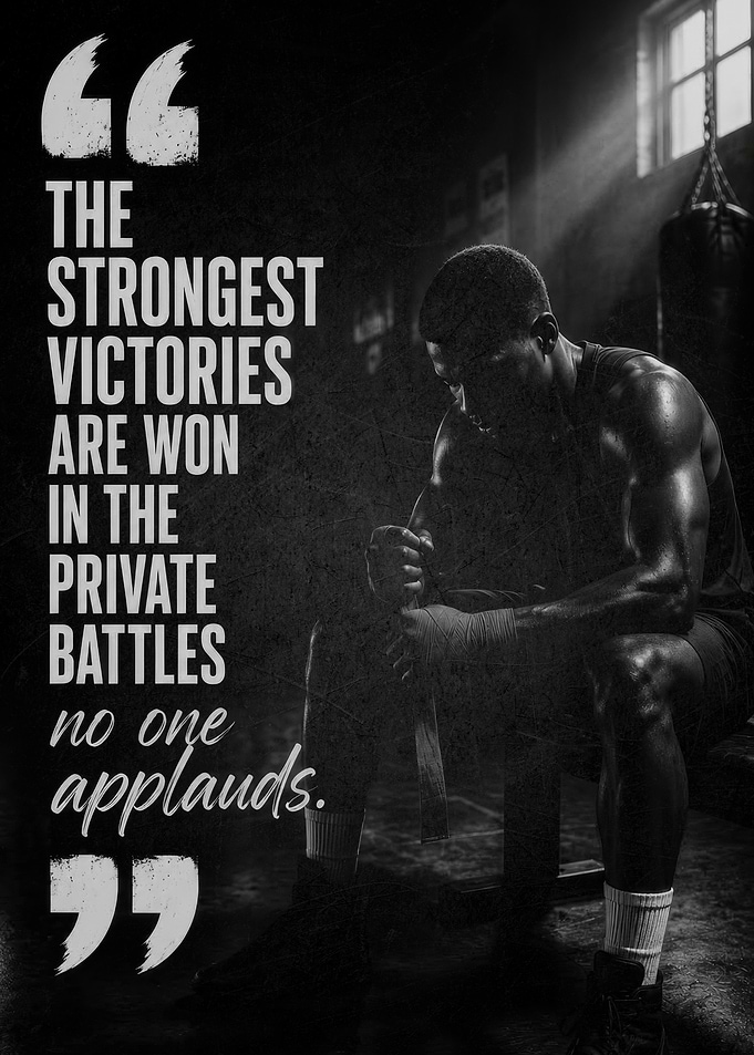 Inspirational Boxing Motivation Poster