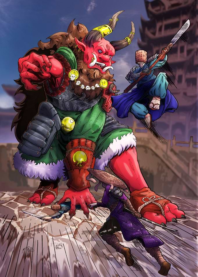 Oni Battle Scene
