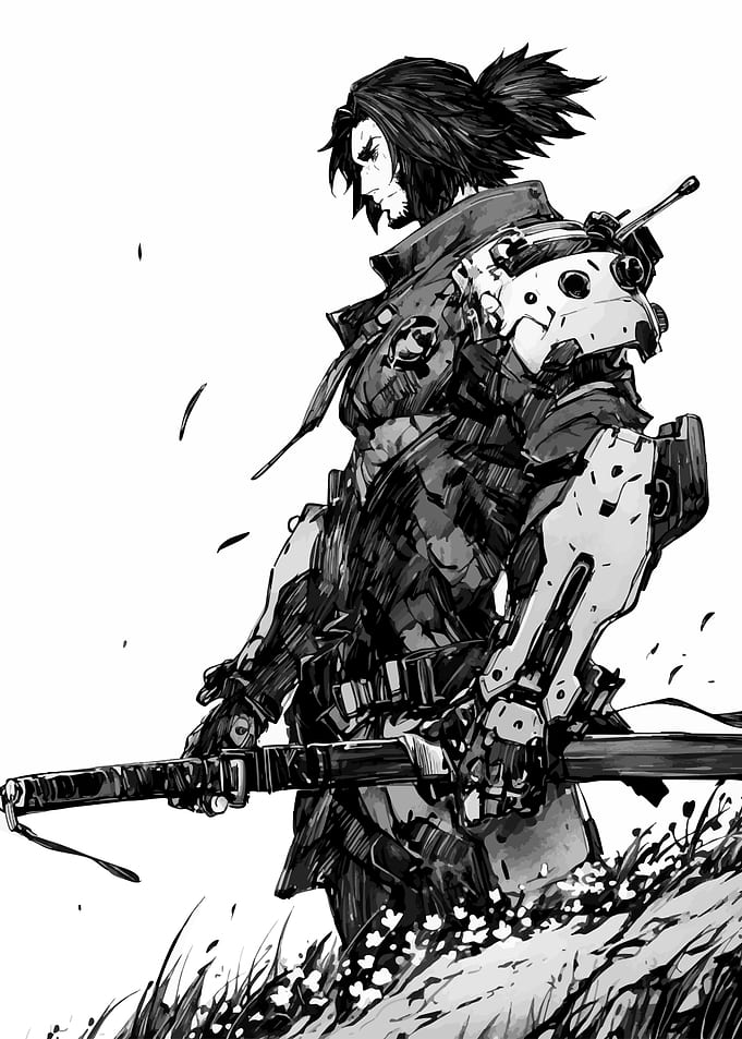 Jetstream Sam Cybernetic Samurai Illustration