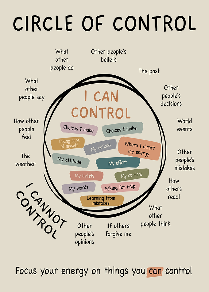 Circle of Control Inspirational Poster