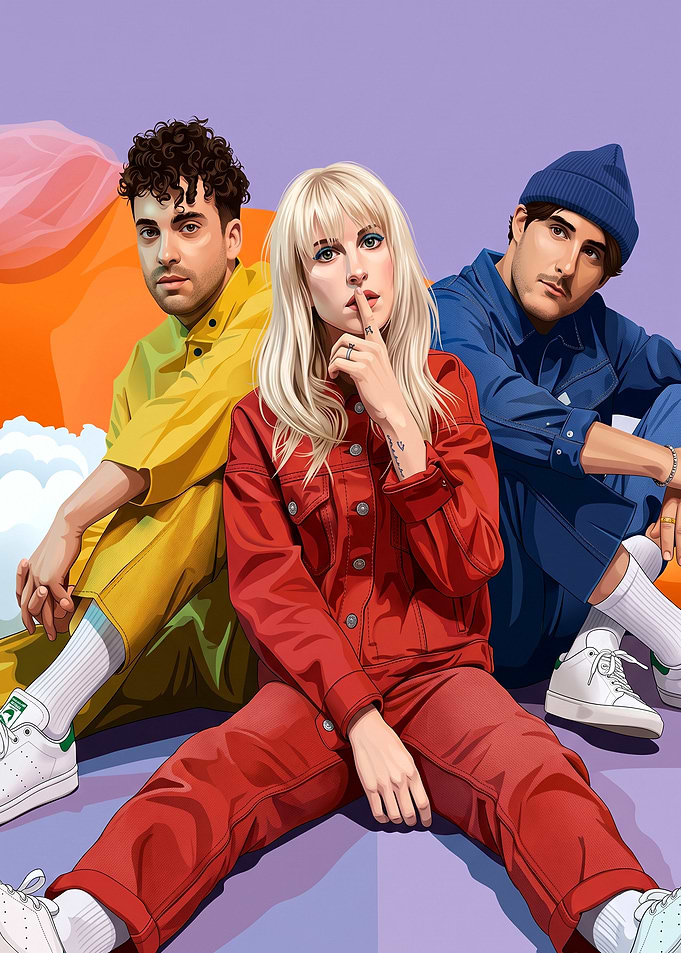Paramore Illustration Poster