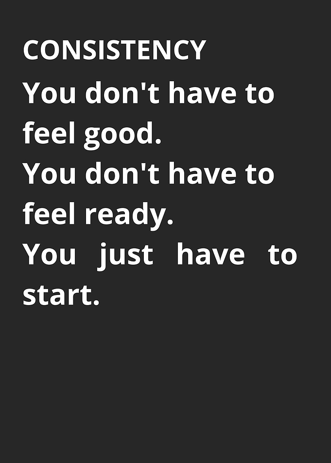 Consistency Inspirational Quote Poster
