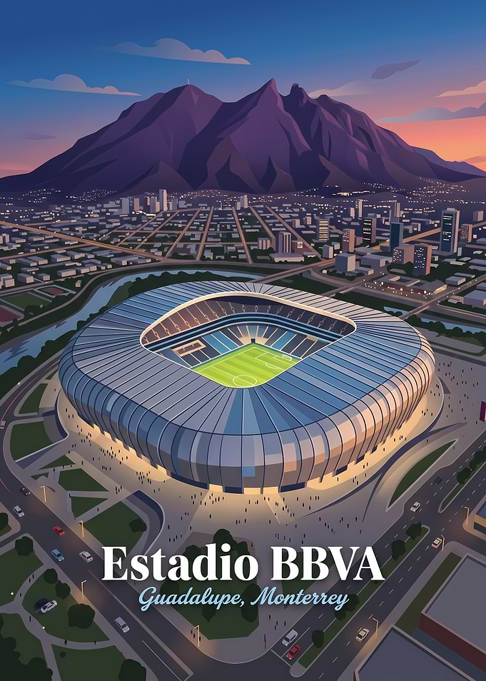 Estadio BBVA Monterrey Stadium Poster