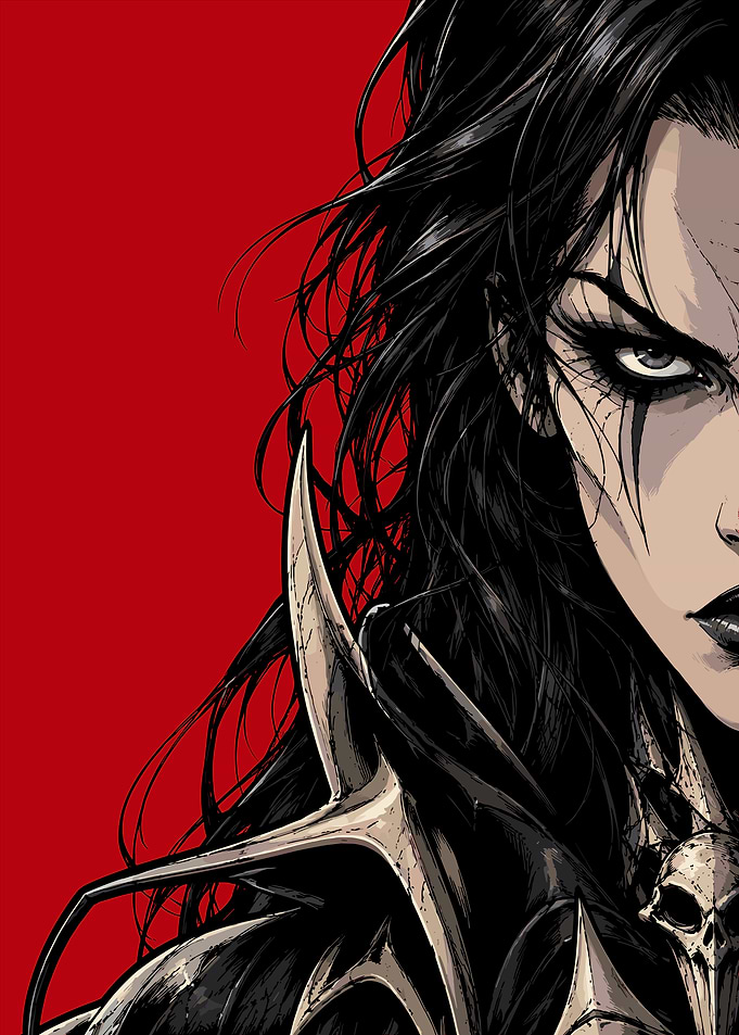 Dark Fantasy Warrior Portrait