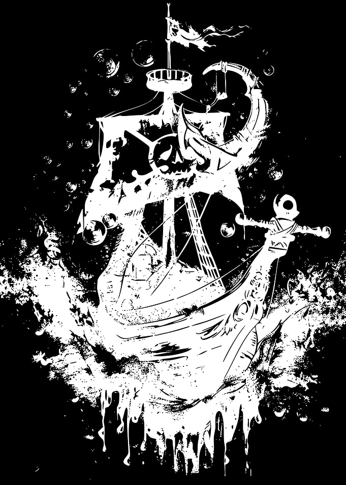 Fantasy Ship Illustration
