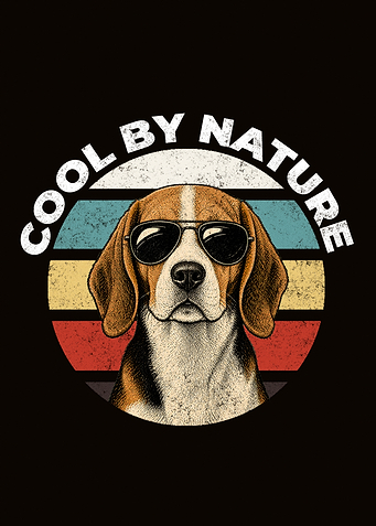 Cool by Nature Beagle Dog Graphic