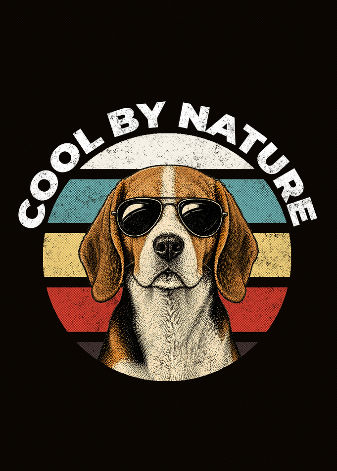 Cool by Nature Beagle Dog Graphic