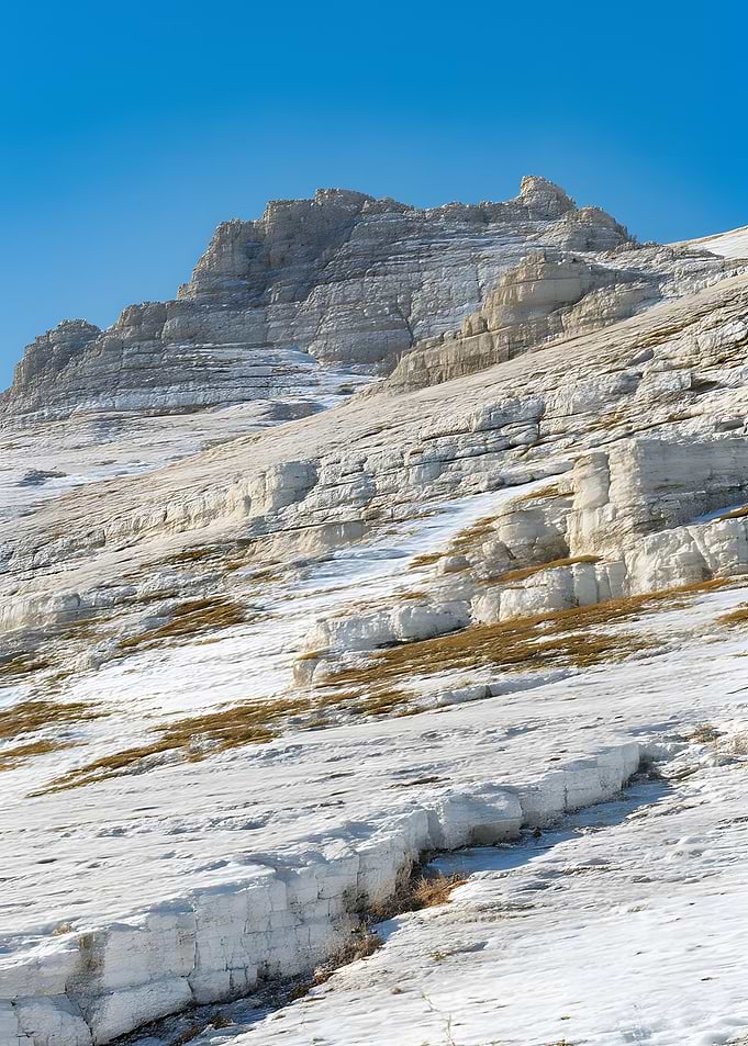 Snowy White Mountain Peak