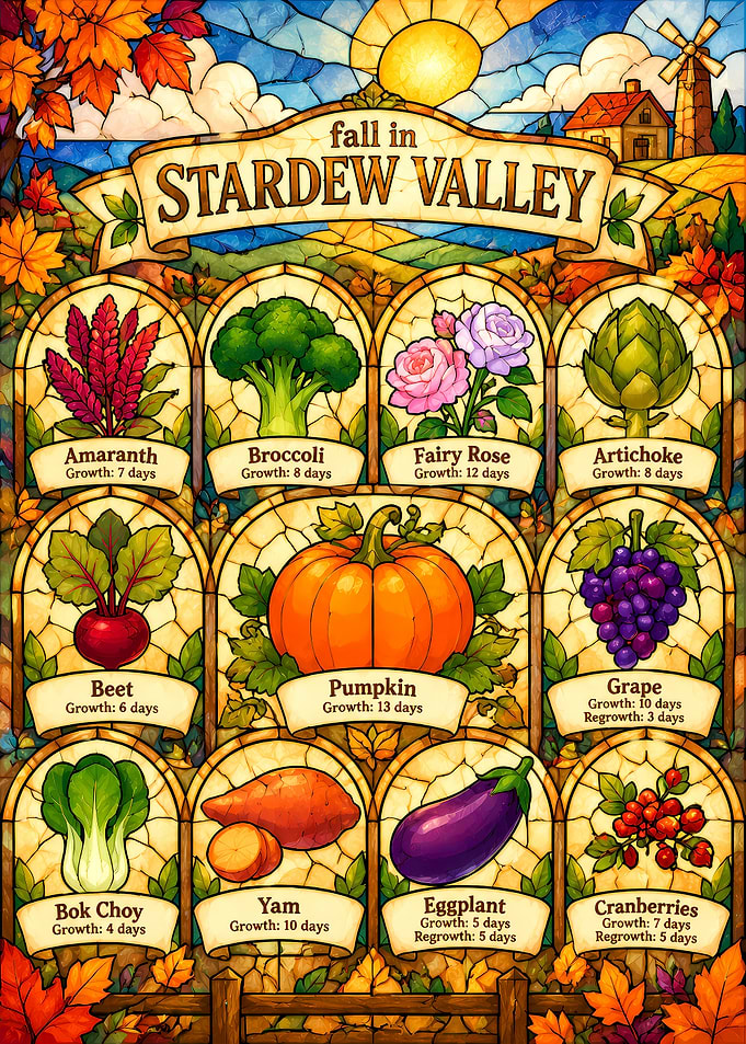 Stardew Valley Fall Crops Guide