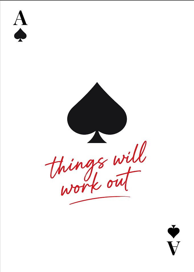 Ace of Spades Inspirational Card