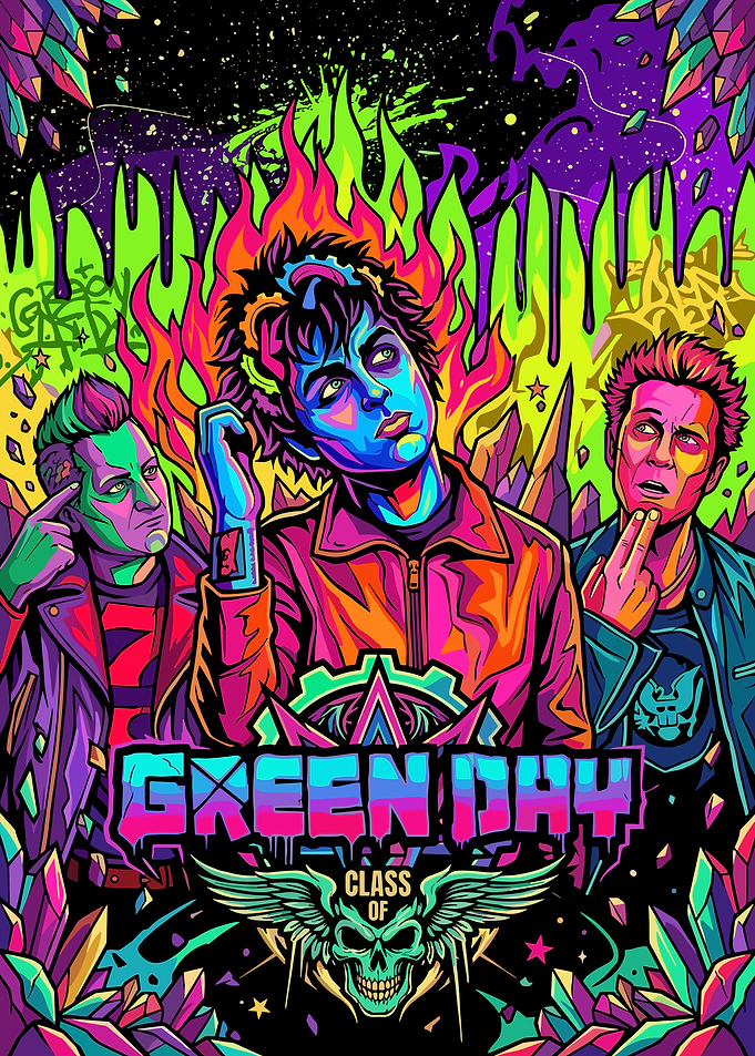 Green Day Class of Punk Poster