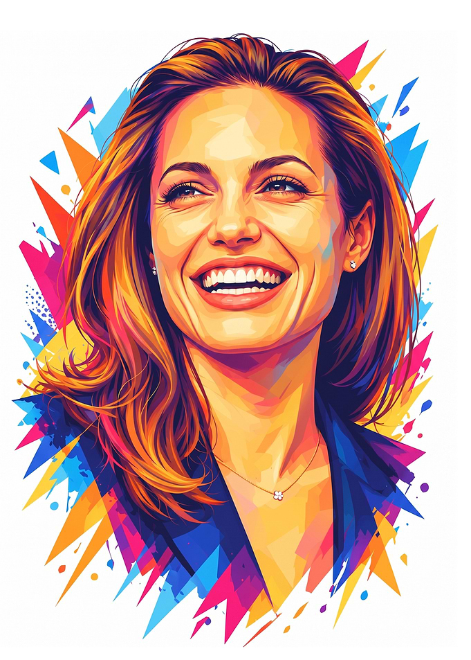 Angelina Jolie Pop Art Portrait
