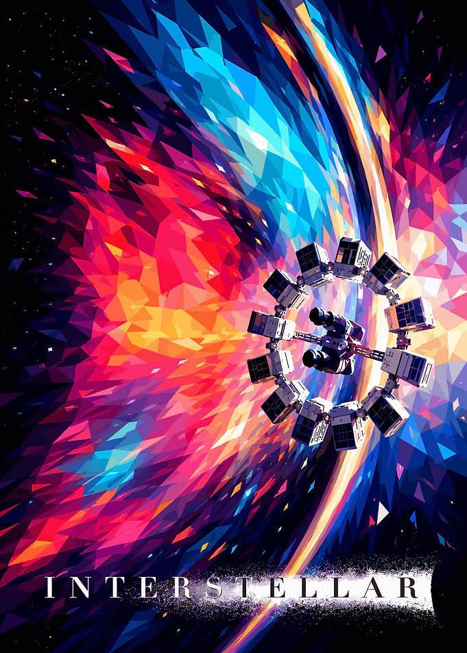 Interstellar Space Station Low Poly Art