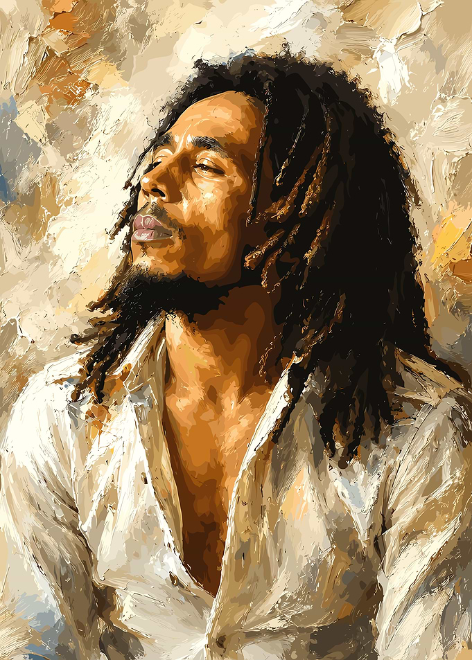Bob Marley Oil Painting Portrait