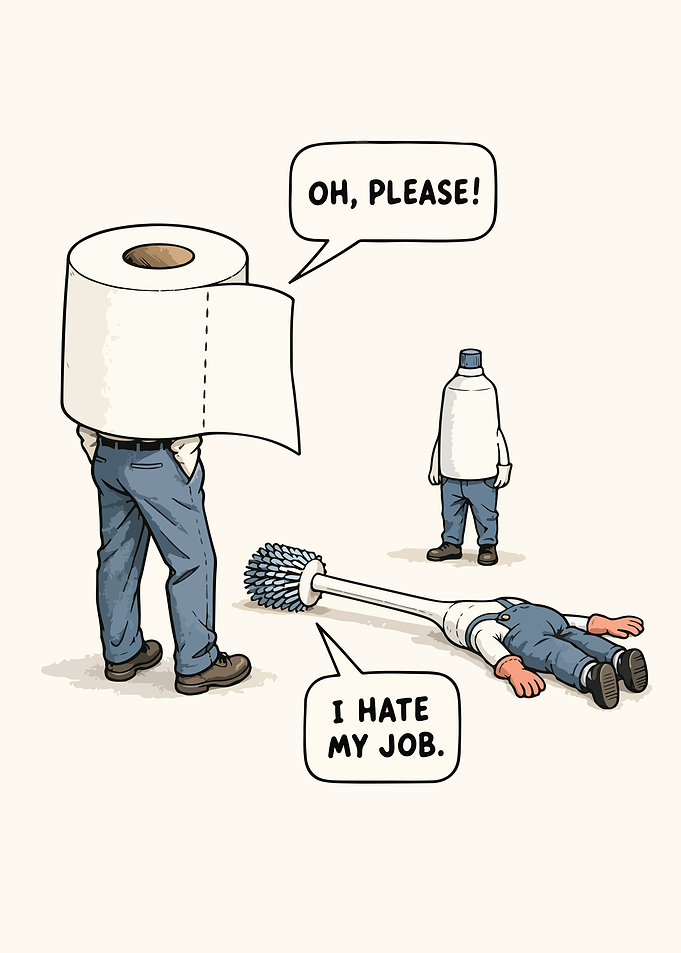 Funny Toilet Art Poster