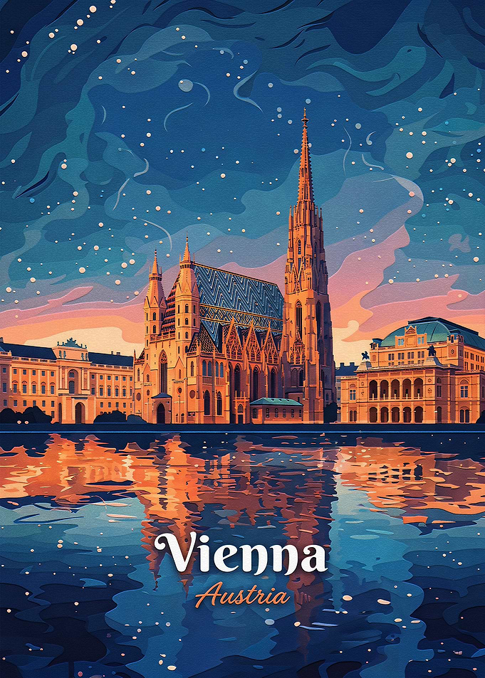 Vienna Austria Travel Poster