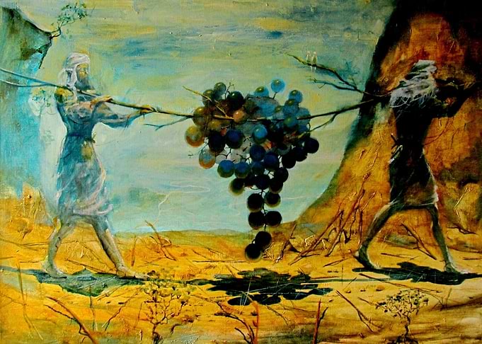 Spies Carrying Grapes of Canaan