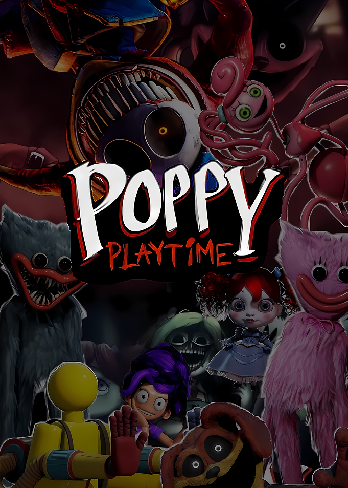 Poppy Playtime Characters Collage Poster