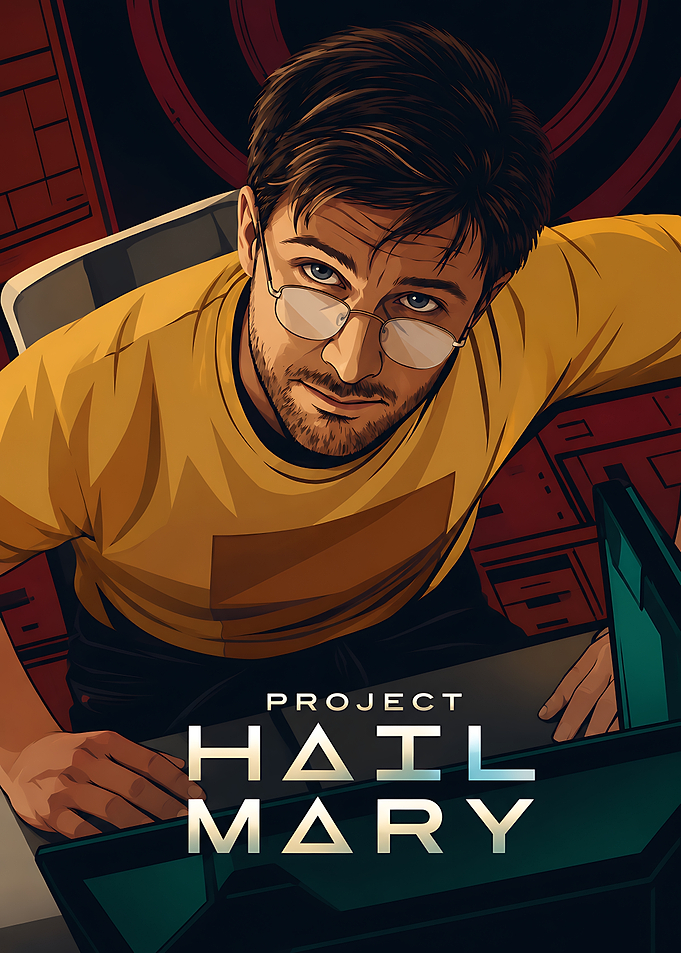 Project Hail Mary Ryland Grace Illustration