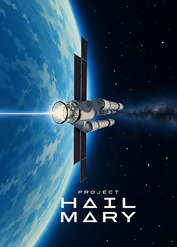 Project Hail Mary Space Poster