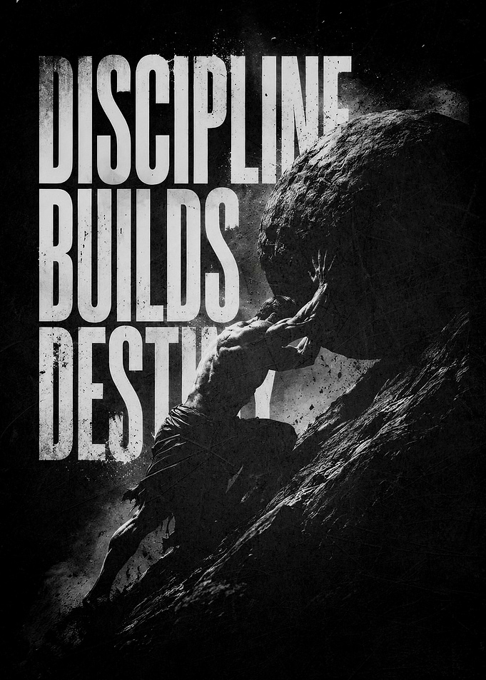 Sisyphus Discipline Builds Destiny Poster