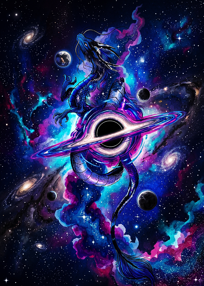Cosmic Dragon and Black Hole