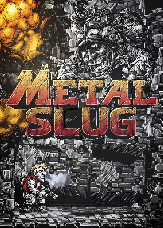 Metal Slug Retro Gaming Poster