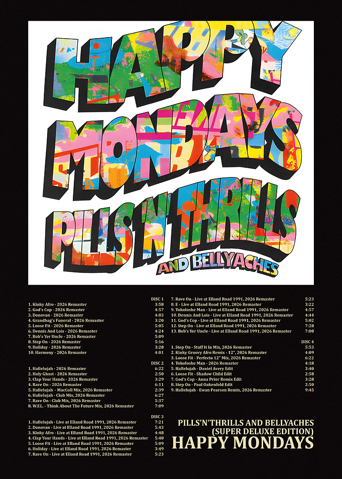Happy Mondays Pills 'n' Thrills Album Cover