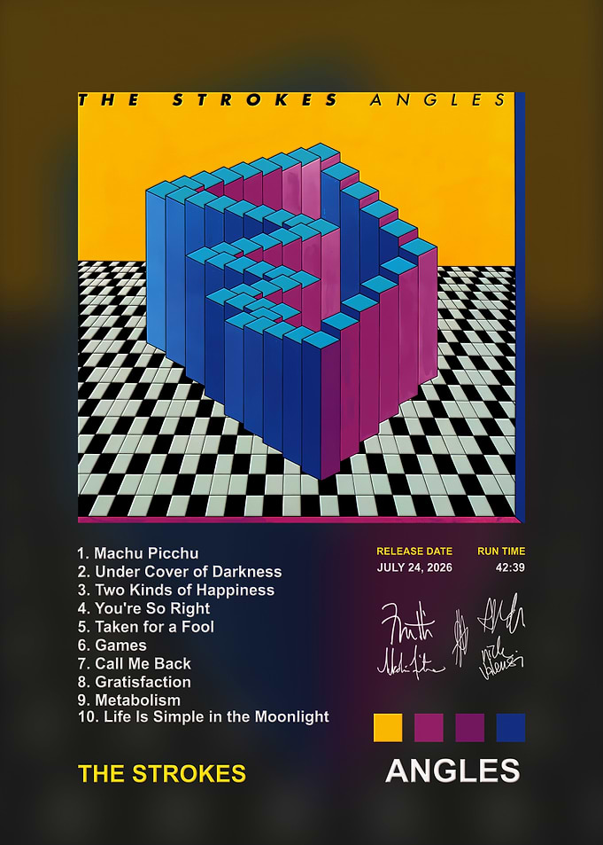 The Strokes Angles Album Poster