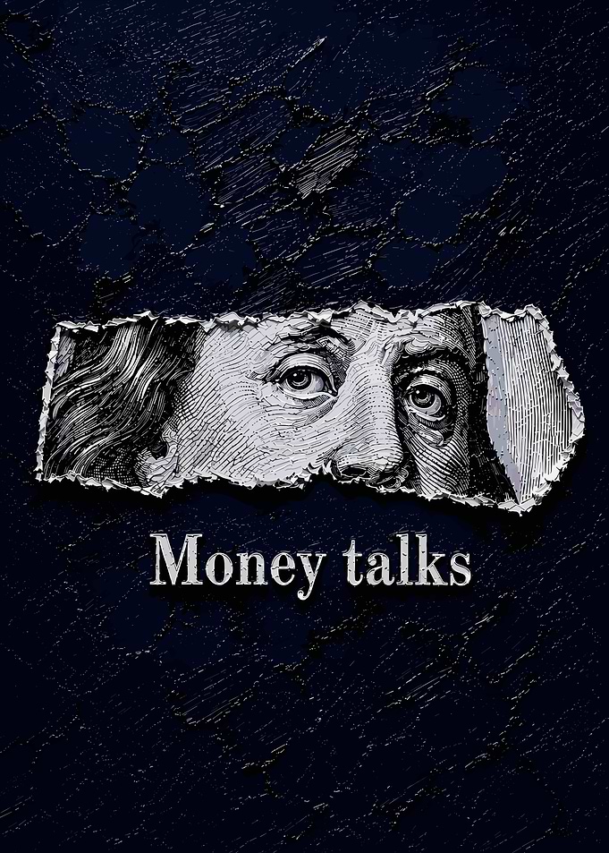 Money Talks Benjamin Franklin Art