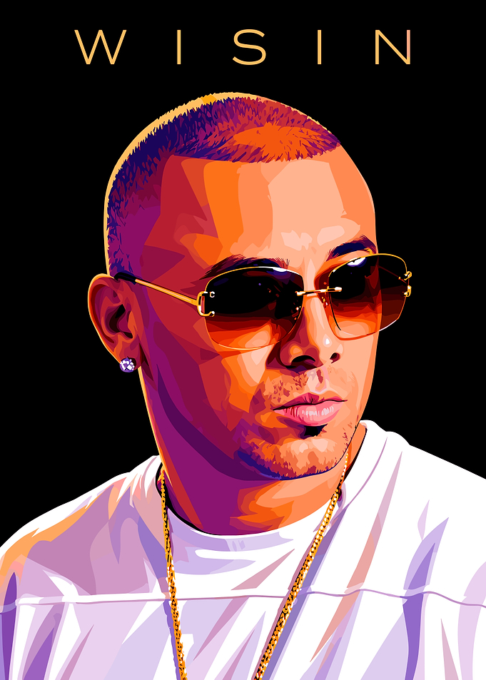 Wisin Pop Art Portrait