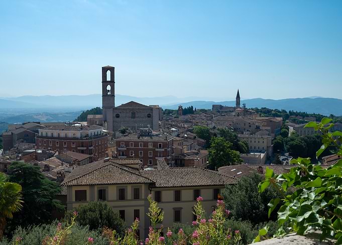 Panoramic View of Perugia Italy